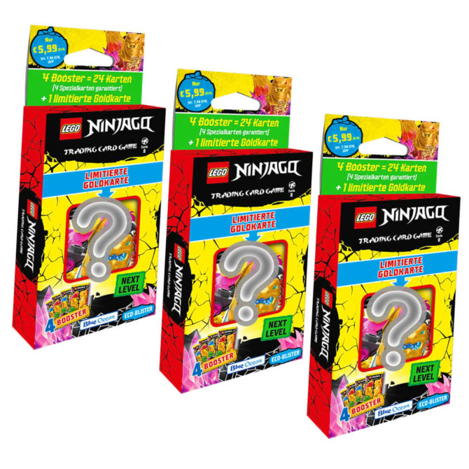 Lego Ninjago Karten Trading Cards Serie 8 Next Level - CRYSTALIZED (2023) - 3 Blister Sammelkarten