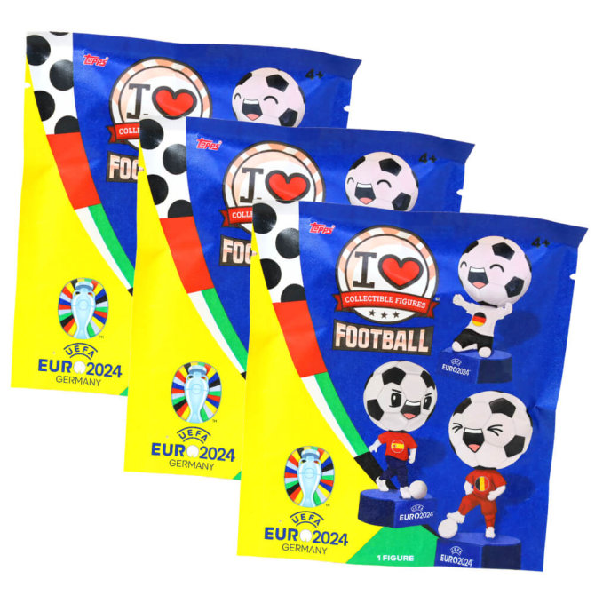 Topps I love Football Figur - UEFA EURO 2024 Germany - EM Sammelfigur - 3 Tüten