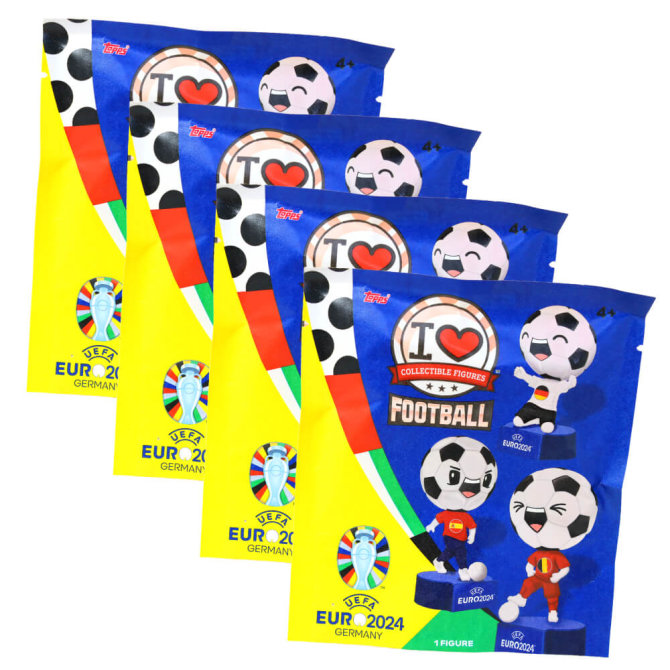 Topps I love Football Figur - UEFA EURO 2024 Germany - EM Sammelfigur - 4 Tüten