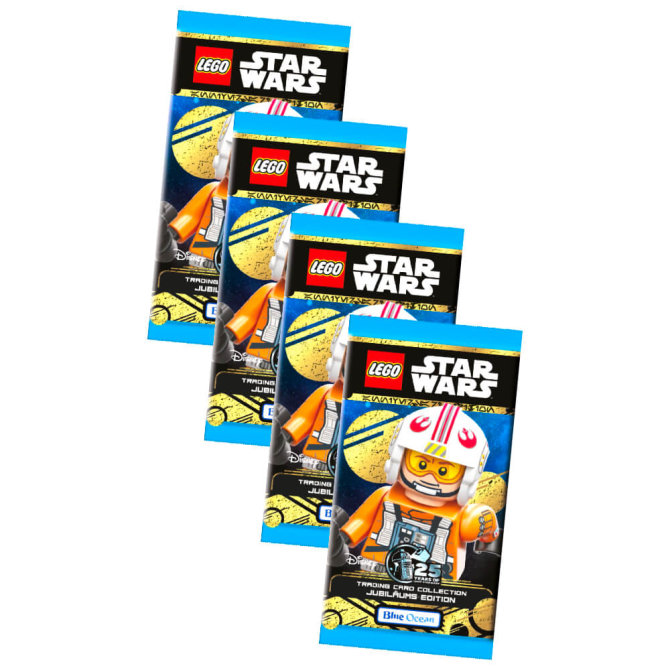 Lego Star Wars Karten Trading Cards Serie 5 - Jubiläum Sammelkarten (2024) - 4 Booster