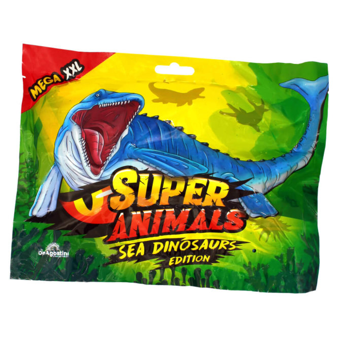 DeAgostini Super Animals - Sea Dinosaurs Edition - Sammelfigur Sea Dino - 1 Tüte