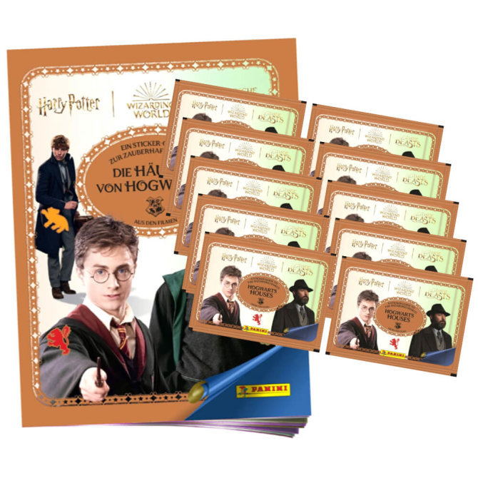 Panini Harry Potter Sticker Guide 2 - Häuser von Hogwarts Sammelsticker (2024) - 1 Album + 10 Tüten