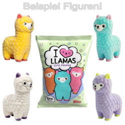 Lama Figur - I Love Llamas - Sammelfigur - 2 Tüten