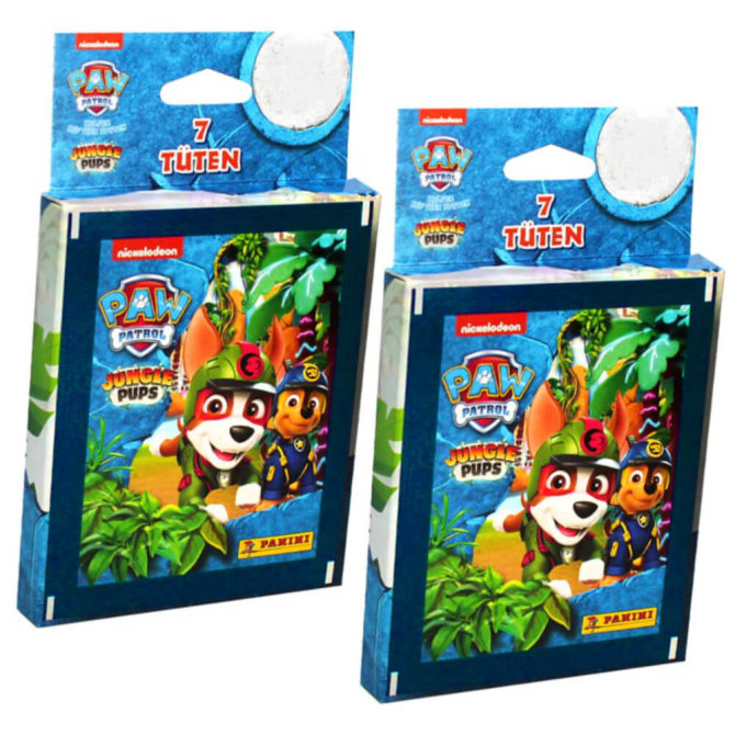 Panini Paw Patrol Sticker Serie 10 - Jungle Pups (2024) - 2 Blister Sammelsticker