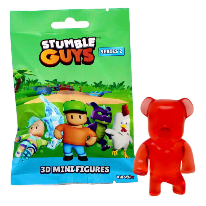 Stumble Guys 3D Sammelfiguren Serie 2 - Figur 21. Cherri Bear (Crystal)