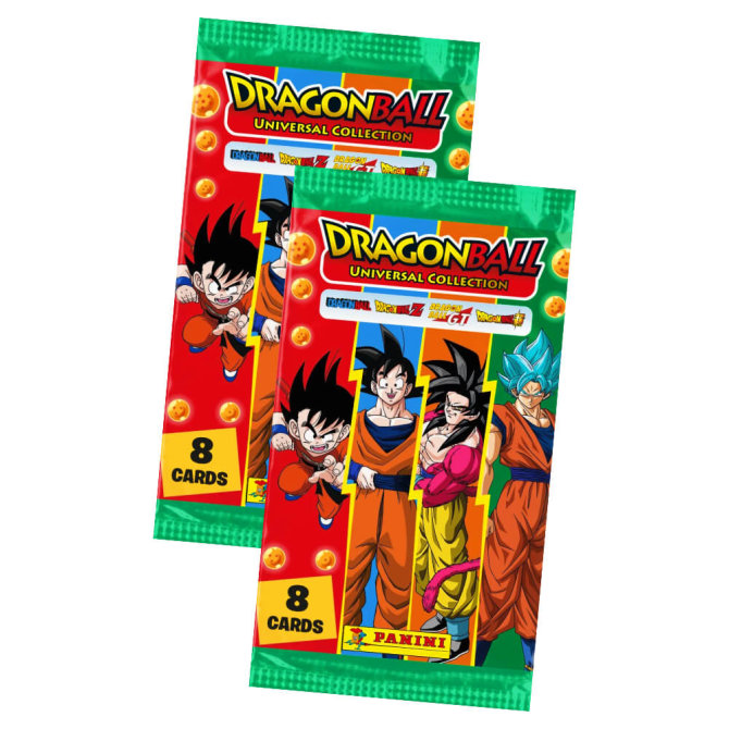 Dragon Ball Universal Karten - Trading Cards - 2 Booster Sammelkarten