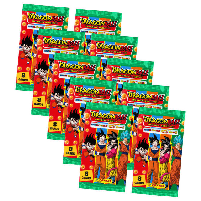 Dragon Ball Universal Karten - Trading Cards - 10 Booster Sammelkarten