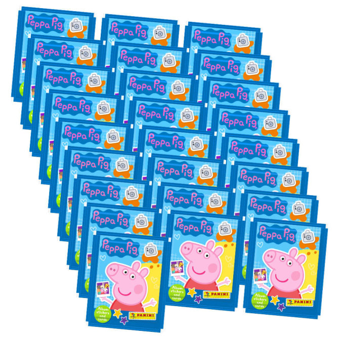 Panini Peppa Pig Sticker - Mein Fotoalbum (2023) - 25 Tüten Sammelsticker