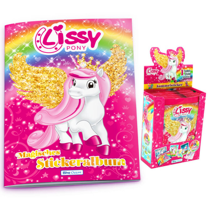 Blue Ocean Lissy Pony Sticker - Sammelsticker (2024) - 1 Album + 1 Display