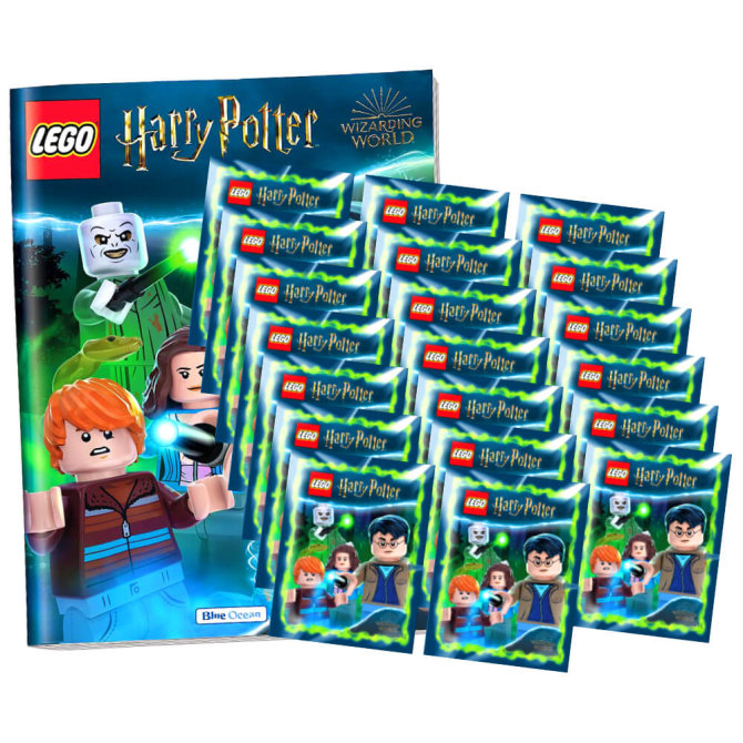 Blue Ocean LEGO Harry Potter Sticker Serie 2 - Sammelsticker (2024) - 1 Album + 20 Tüten