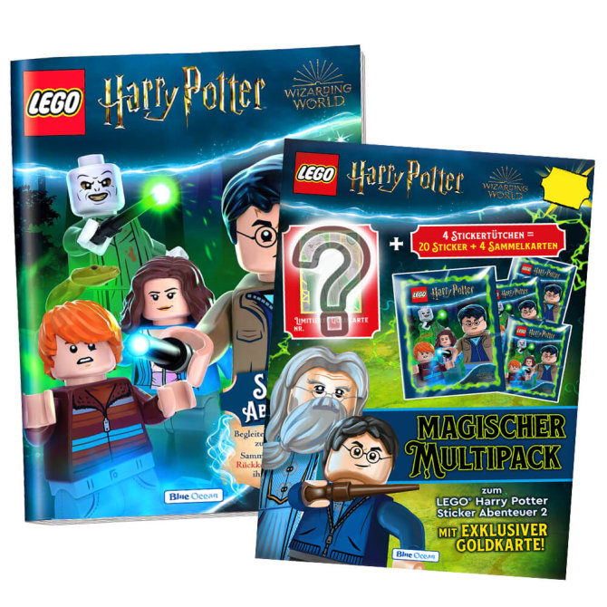 Blue Ocean LEGO Harry Potter Sticker Serie 2 - Sammelsticker (2024) - 1 Album + 1 Multipack