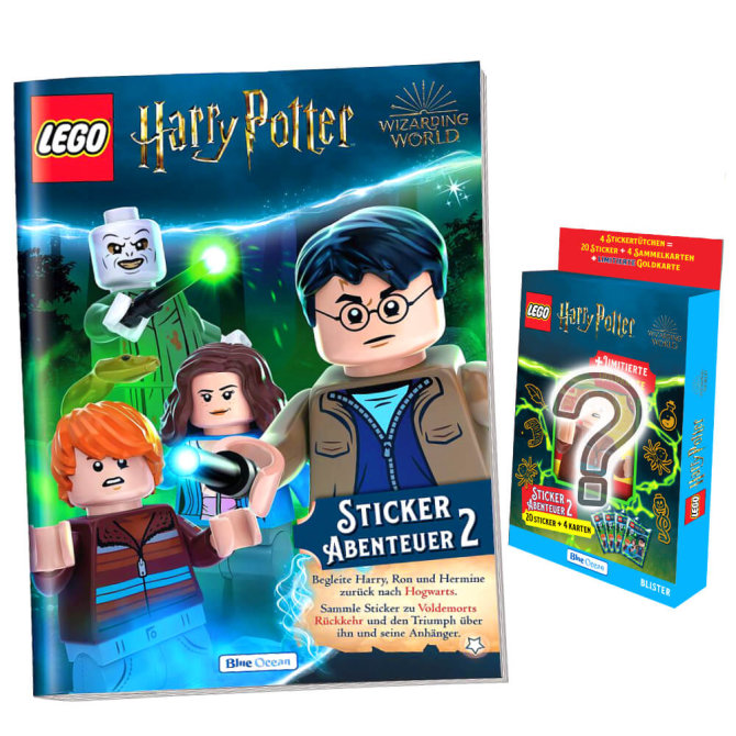 Blue Ocean LEGO Harry Potter Sticker Serie 2 - Sammelsticker (2024) - 1 Album + 1 Blister