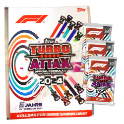 Topps Turbo Attax Karten Formula 1 - 2024 - 1 Mappe + 3...