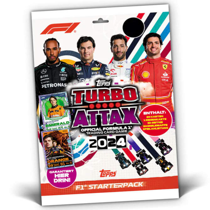 Topps Turbo Attax Karten Formula 1 - 2024 - Sammelkarten - 1 Starter