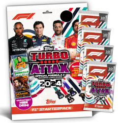 Topps Turbo Attax Karten Formula 1 - 2024 - 1 Starter + 4...