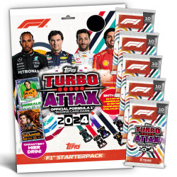 Topps Turbo Attax Karten Formula 1 - 2024 - 1 Starter + 5...