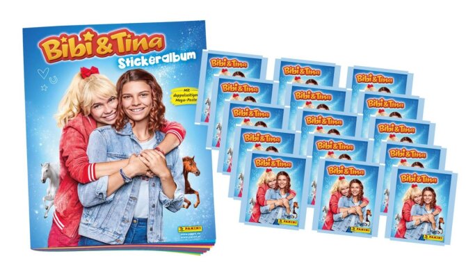 Panini Bibi & Tina Sticker - 1 Album + 15 Tüten - Bibi und Tina Sammelsticker