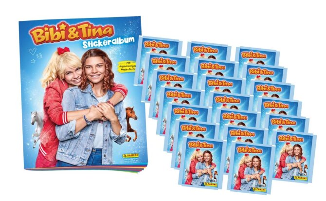 Panini Bibi & Tina Sticker - 1 Album + 20 Tüten - Bibi und Tina Sammelsticker