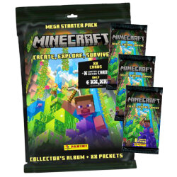 Panini Minecraft 3 Karten - Create Explore Survive...
