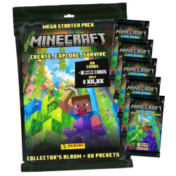 Panini Minecraft 3 Karten - Create Explore Survive...