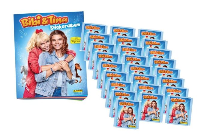 Panini Bibi & Tina Sticker - 1 Album + 25 Tüten - Bibi und Tina Sammelsticker