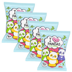 Pandas Figur - I Love Pandas - Sammelfigur - 4 Tüten