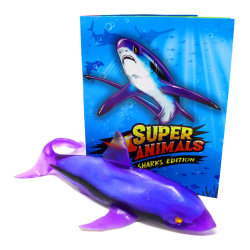 DeAgostini Super Animals - Sharks Edition - Sammelfigur Hai - Figur 13. Pazifischer Fuchshai (Stretchy)