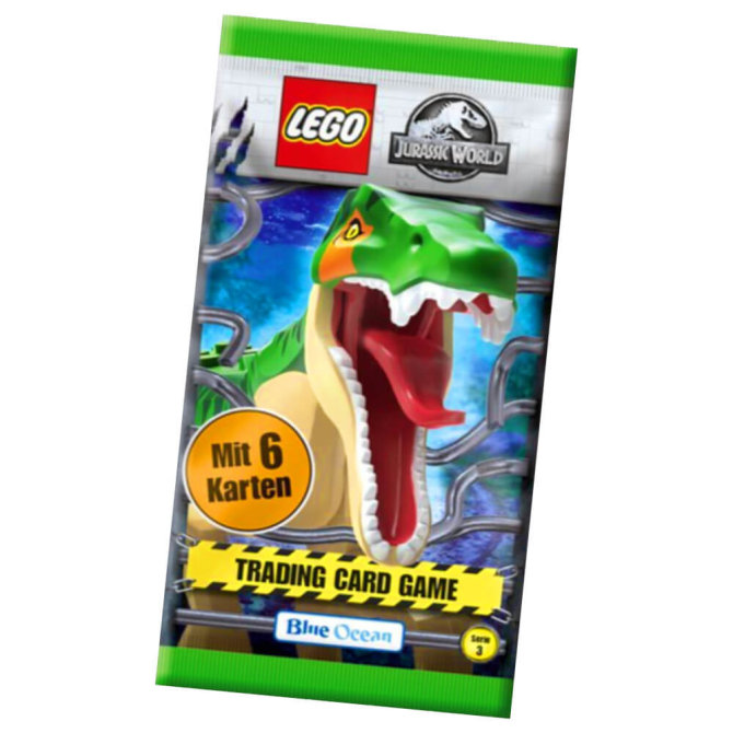 Lego Jurassic World 3 Karten - Sammelkarten Trading Cards (2023) - 1 Booster Sammelkarten