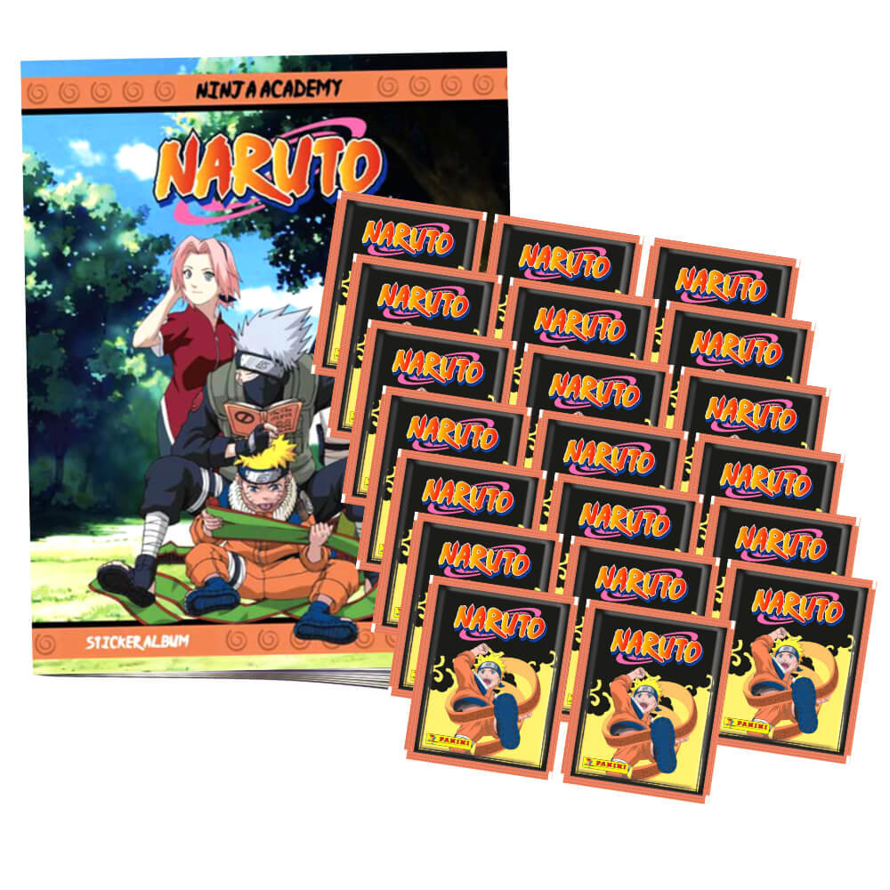 PANINI Album Naruto – Les Aventures D’un Ninja ! – 176 Stickers Dont 48 Spéciaux – Album 32 Pages à Compléter – Cadeau Fan