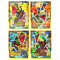 Lego Jurassic World 3 Karten - Sammelkarten Trading Cards (2023) - LE13 + LE14 + LE15 + LE16 Gold Sammelkarten