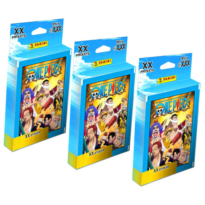 Panini One Piece Sticker - Summit War - Entscheidungsschlacht (2023) - 3 Blister Sammelsticker