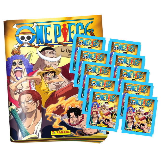 Panini One Piece Sticker - Summit War - Entscheidungsschlacht (2023) - 1 Album + 10 Tüten Sammelsticker