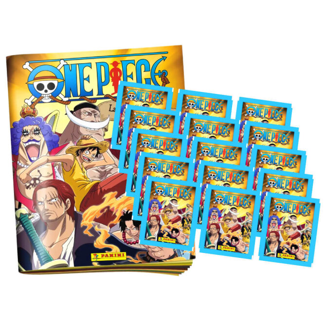 Panini One Piece Sticker - Summit War - Entscheidungsschlacht (2023) - 1 Album + 15 Tüten Sammelsticker