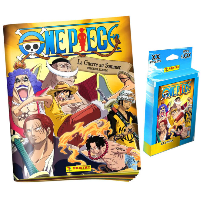 Panini One Piece Sticker - Summit War - Entscheidungsschlacht (2023) - 1 Album + 1 Blister Sammelsticker