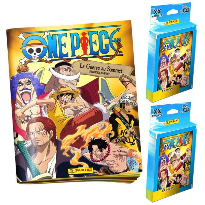 Panini One Piece Sticker - Summit War - Entscheidungsschlacht (2023) - 1 Album + 2 Blister Sammelsticker