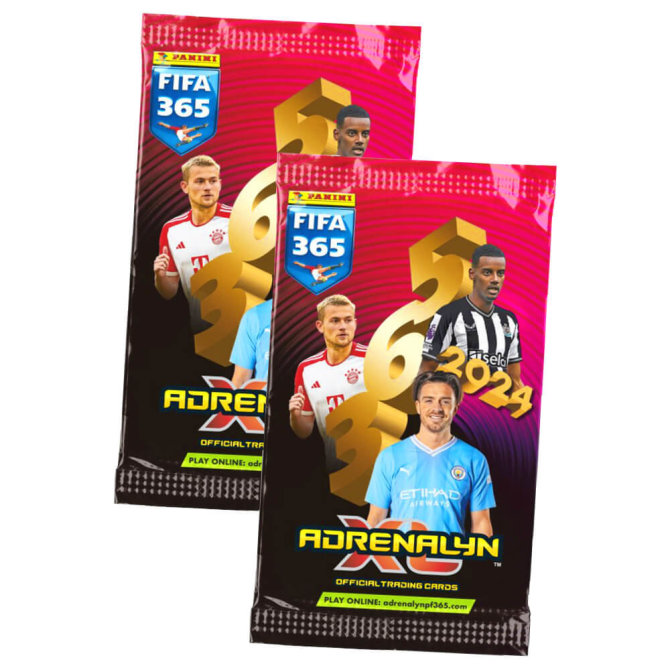 Panini Fifa 365 Karten 2024 - Trading Cards - 2 Booster Sammelkarten