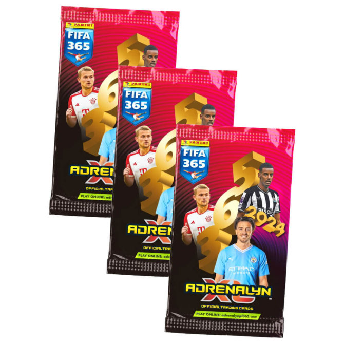 Panini Fifa 365 Karten 2024 - Trading Cards - 3 Booster Sammelkarten