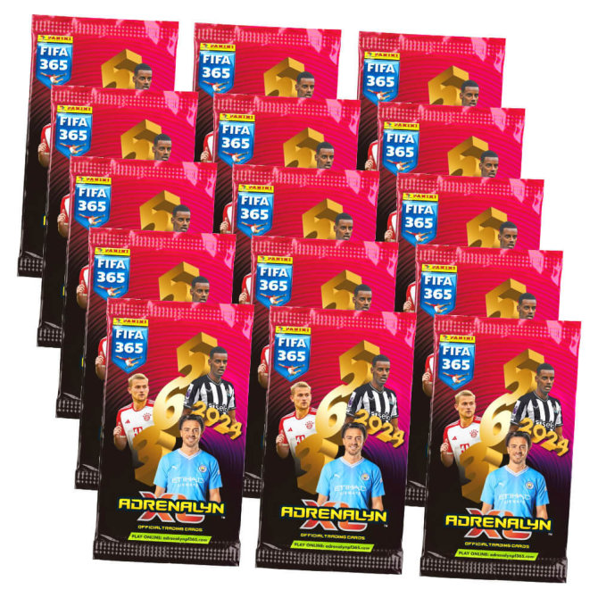 Panini Fifa 365 Karten 2024 - Trading Cards - 15 Booster Sammelkarten