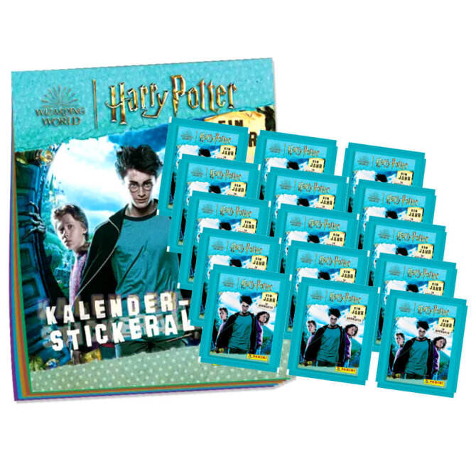 Panini Harry Potter Sticker - Ein Jahr in Hogwarts (2023) - 1 Album + 15 Tüten Sammelsticker