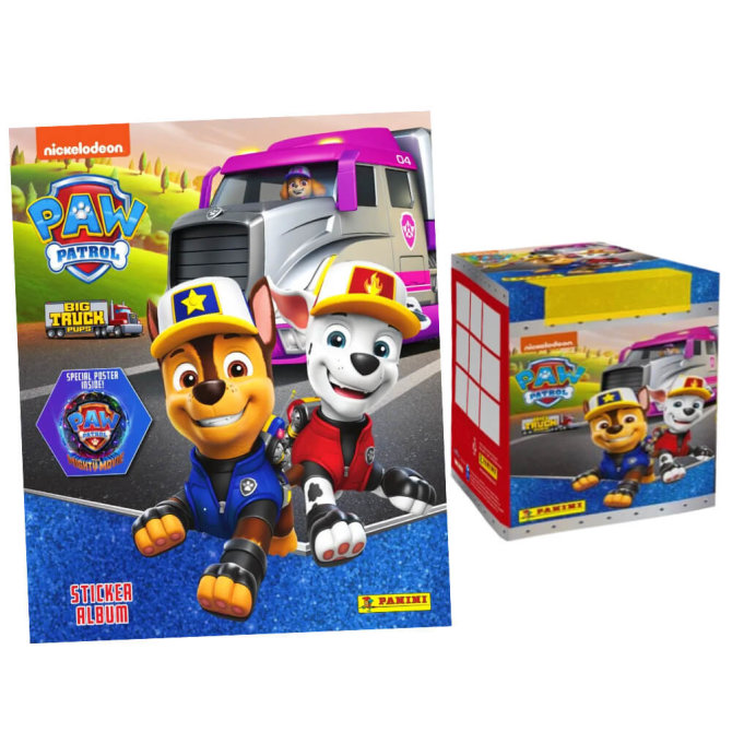 Panini Paw Patrol Sticker Serie 9 - Big Truck (2023) - 1 Album + 1 Display Sammelsticker