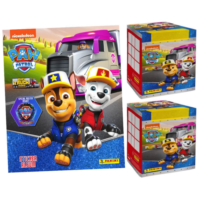 Panini Paw Patrol Sticker Serie 9 - Big Truck (2023) - 1 Album + 2 Display Sammelsticker