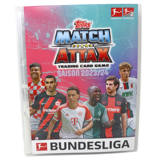 Topps Match Attax Bundesliga Karten Saison 2023 / 2024 - 1 Sammelmappe Sammelkarten
