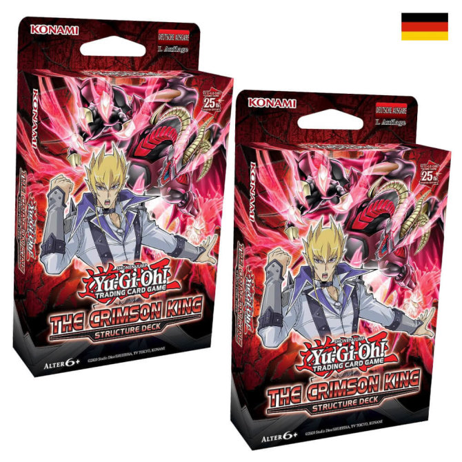 YGO Yu-Gi-Oh! The Crimson King Karten Sammelkarten DE - 2 Structure Decks