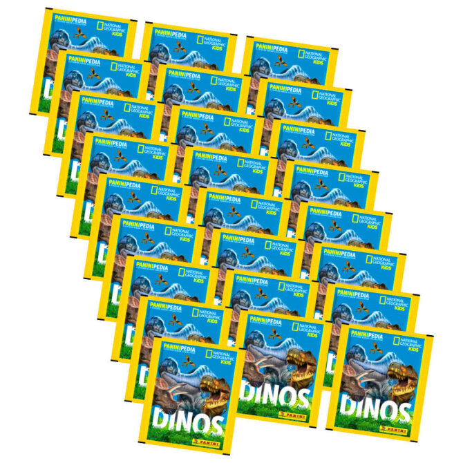 PaniniPedia Dinos Sticker - Dinosaurier Sammelsticker (2023) - 25 Tüten