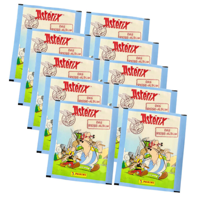 Panini Asterix Sticker - Reisealbum Sammelsticker (2023) - 10 Tüten