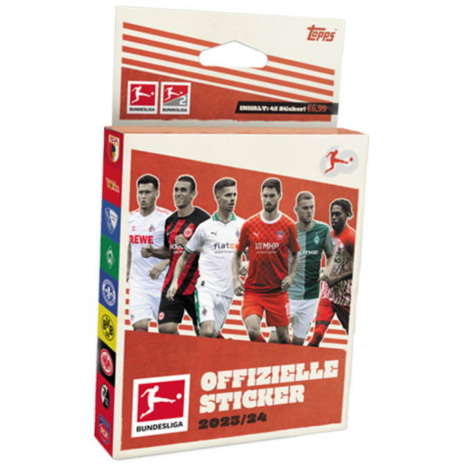 Topps Bundesliga Sticker 2024 - Fußball Sammelsticker - 1 Blister