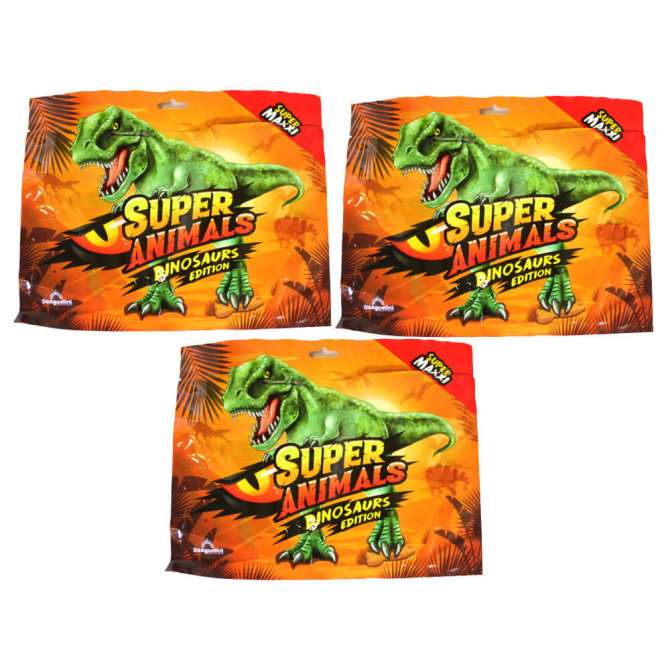 DeAgostini Super Animals - Dinosaurs Edition - Sammelfigur Dino - 3 Tüten