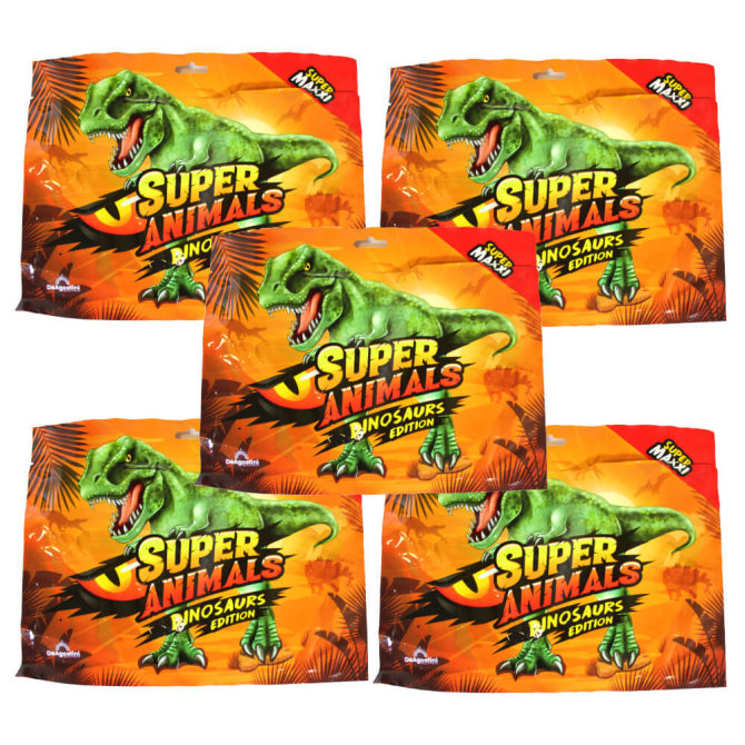 DeAgostini Super Animals - Dinosaurs Edition - Sammelfigur Dino - 5 Tüten