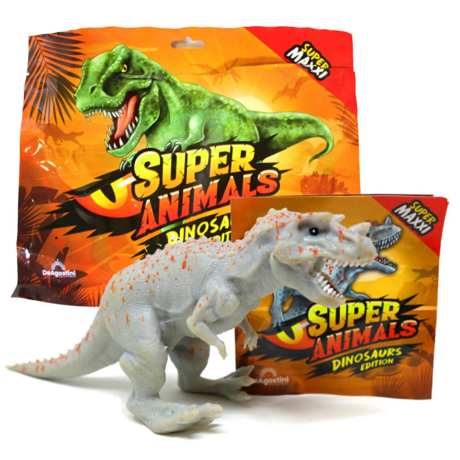 DeAgostini Super Animals - Dinosaurs Edition - Sammelfigur Dino - Figur 6. Ceratosaurus Nasicornis