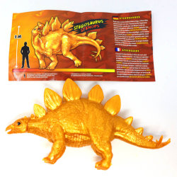 DeAgostini Super Animals - Dinosaurs Edition - Sammelfigur Dino - Figur 7. Stegosaurus Stenops (Goldfarbig)